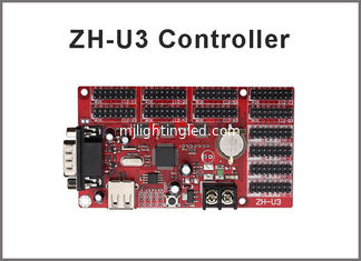 CINA ZH-U3 USB / U-Disk + Rs232 Port Led Controller 1024*64,512*128 pixel P10,P13.33,P16,F3.75 Tabella di segnale dei messaggi in movimento a led fornitore