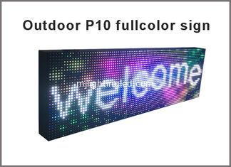 CINA Le esposizioni all'aperto principali fullcolor all'aperto programmabili del segno P10 RGB usate per la pubblicità del messaggio hanno condotto il bordo di schermo fornitore