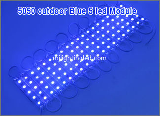 CINA 5050 moduli del LED impermeabilizzano le lampadine dei moduli principali IP67 DC12V SMD 5 LED per colore del blu delle lettere di Manica fornitore