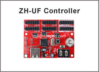 CINA Contributo doppio della scheda di controllo dell'esposizione di LED della porta USB del regolatore di esposizione del LED di ZH-UF singolo &amp; di colore al bordo di pubblicità all'aperto fornitore