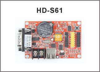 CINA Carte di controllo del modulo LED Huidu HD-S61 HD-A41 P10 Display Program System RS232 + USB 1*HUB08 2*HUB12 fornitore