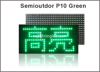 CINA insegna di pubblicità del negozio principale P10 dello schermo di visualizzazione di semioutdoor di colore verde 320*160 del modulo dell'esposizione 5V fornitore