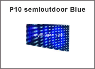 CINA modulo dell'esposizione di 3Semioutdoor LED P10, messaggio blu di scorrimento dell'esposizione di LED di singolo colore fornitore