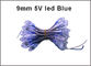 5V 9mm ha condotto le luci principali ip68 impermeabili di colore blu digitale della corda 50pcs/roll di nodo per il segno all'aperto delle lettere di pubblicità fornitore