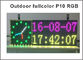 Segnali a LED a colori pieni RGB programmabili P10 Smd Outdoor Led Scrolling Message Display Tempo Temperatura e data fornitore