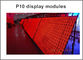 modulo rosso all'aperto di alta luminosità 32*16pixels P10 LED di 320*160mm per il singolo messaggio di scorrimento dell'esposizione di LED di colore principale fornitore