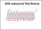 5050 pubblicità rossa dei moduli 12V del modulo di SMD 3 LED che accende IP67 impermeabile 75*12*05 0.8w/pcs fornitore