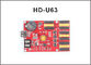 Scheda di controllo doppia della porta USB della scheda di controllo del modulo di HD-U40 HD-U63 P10 singola/grande dello schermo di colore LED fornitore