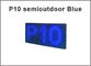 Modulo del LED P10, luce blu della pubblicità del singolo di colore di LED dell'esposizione messaggio di scorrimento fornitore