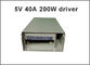 adattatore impermeabile 40A 220V dell'alimentazione elettrica di 200W 5V a 5V per le illuminazione principali fornitore