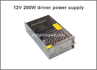 CINA il driver dell'alimentazione elettrica di commutazione di 12VDC 200W per CA 100~240V della striscia del monitor camera/LED ha introdotto a CC 12V fornitore