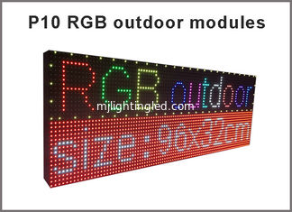 CINA P10 RGB SMD Fullcolor LED Moduli 1/4 Scansione 320X160mm 32*16 Pixel 10mm RGB Panel M10 LED Panel Per Display Full Color Led fornitore