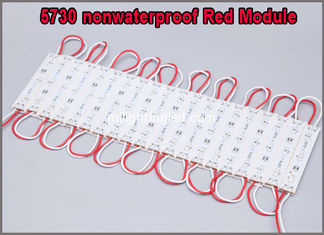CINA lo smd 5730 ha condotto il modulo 3leds DC12V IP67 impermeabile rosso per la garanzia all'aperto principale della decorazione della lettera di canale 2 anni fornitore