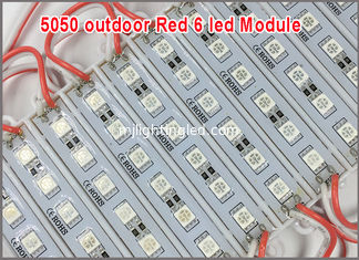 CINA 5050 6 moduli 12V rosso LED IP65 impermeabile leggero del LED per progettazione della pubblicità fornitore