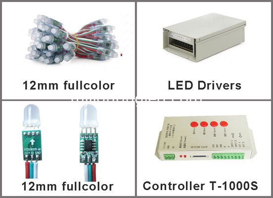 CINA Stringa di luci a LED digitali indirizzabili a colori 12mm UCS1903, 50 pezzi/stringa per decorazioni natalizie fornitore