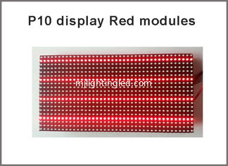 CINA il modulo principale rosso Semi-all'aperto di 320*160mm 32*16pixels P10 per singolo colore rosso P10 ha condotto il modulo dell'esposizione di messaggio fornitore