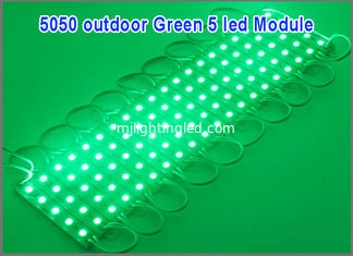 CINA La CC leggera impermeabile 12V della lampada di pubblicità di verde del modulo 5LEDs di SMD 5050 comercia fornitore