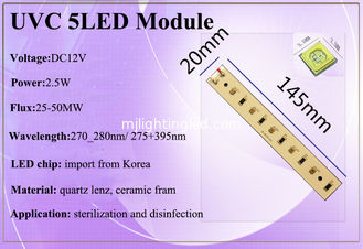 CINA moduli UV principali UV-C di sterilizzazione e di disinfezione del modulo di 12V 2.5W per sterilamp fornitore