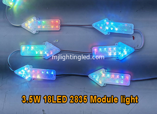 CINA luce bianca gialla verde blu rossa di RGB 12v LED di rosa dei moduli 18leds della freccia di 3.5W 2835 RGB LED fornitore