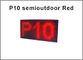 parete commovente dei segni P10 di colore rosso LED del messaggio Semi-all'aperto di scorrimento che annuncia il segno programmabile del negozio del quadro comandi fornitore