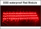 5050 pubblicità rossa dei moduli 12V del modulo di SMD 3 LED che accende IP67 impermeabile 75*12*05 0.8w/pcs fornitore