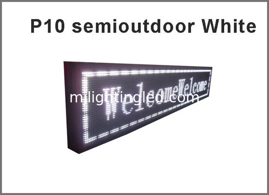 Schermo di visualizzazione bianco Semi-all'aperto del messaggio del modulo dell'esposizione di LED di colore dell'esposizione di LED di DIY P10 fornitore