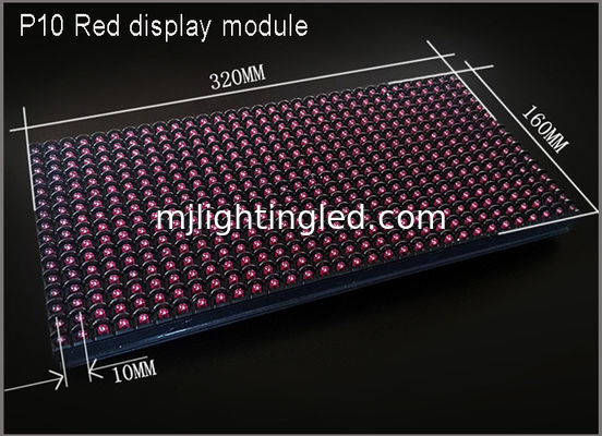 320*160 mm Modulo P10 a LED rosso per display pubblicitario fornitore