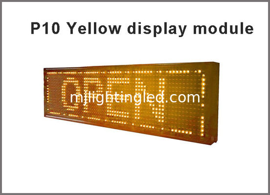 Modulo LED da esterno P10 giallo impermeabile, 320MM*160MM 32*16 punti per insegne esterne di centri commerciali fornitore