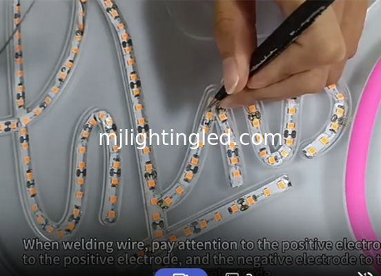 12V LED in silicone Split Neon Light Abbastanza flessibile per fare cartelli al neon fornitore