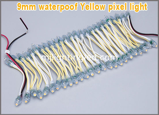 Modulo LED Pixel Giallo 9mm Luce Impermeabile IP68 Segnaletica Pubblicitaria 5V fornitore