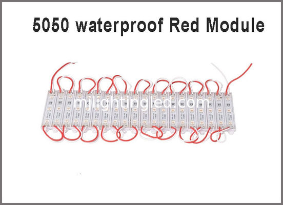 Modulo LED 12V 5050 SMD Rosso Impermeabile CE ROHS per insegne esterne fornitore