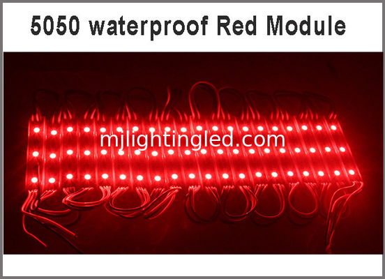 Modulo LED 12V 5050 SMD Rosso Impermeabile CE ROHS per insegne esterne fornitore