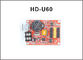 HD-A40S HD-U60 P10 LED Panel Controller per display mono e doppio colore segni in movimento con comunicazione USB U-Disk fornitore