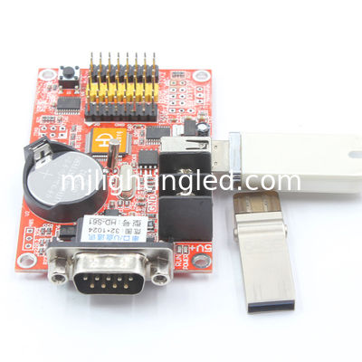 Carte di controllo del modulo LED Huidu HD-S61 HD-A41 P10 Display Program System RS232 + USB 1*HUB08 2*HUB12 fornitore