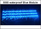Luce blu impermeabile del modulo del modulo lineare IP65 LED del segno 3LED di alta qualità 12V 5050 per la pubblicità del contrassegno fornitore