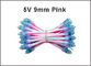 Illuminazione architettonica rosa di DC5V 9mm per il segno 50pcs/string fornitore