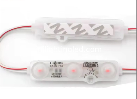 5730 3 LED Modulo di luce 1.5W Iniezione 6818 LED Modulo di luce 12V con lenti fornitore