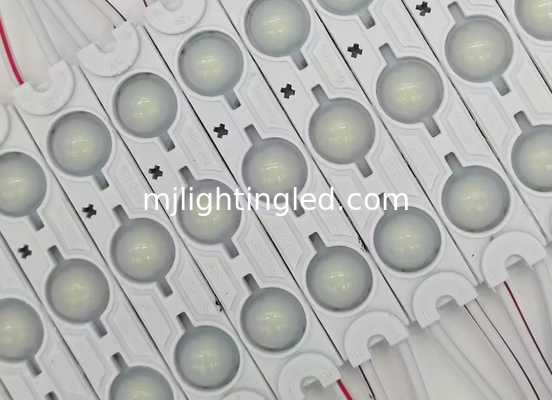 6011 3leds LED Modulo 12V 2835 1.5W Alta luminosità per la scatola di luce Lettera pubblicitaria Segno Iniezione Lenti modellate Luce fornitore