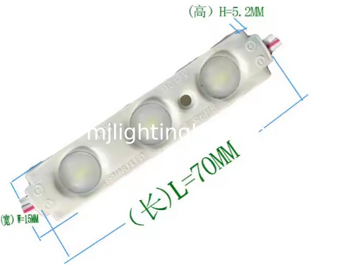 12V 3LED 2835 Modulo di luce 7015 1.8W Iniezione Moduli LED ad alta luminosità per segnali pubblicitari Lightbox fornitore