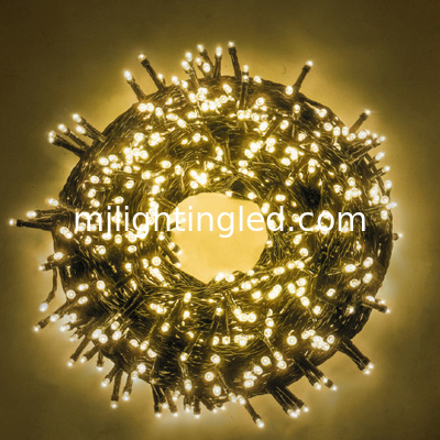 Luci di Natale a LED 1000 Bianco / Caldo Bianco Nero 50 M Indoor Outdoor fornitore