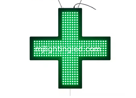 Farmacia LED Cross Light Sign Billboard 60cm Indoor Cross Display Sign rosso verde Blu Giallo Bianco colore fornitore