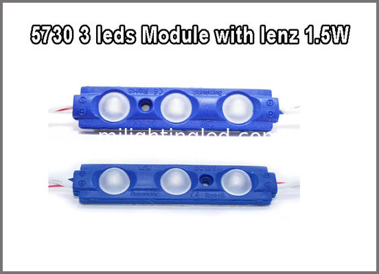 5730 3W LED Modulo 12V Rosso Verde Blu Giallo Bianco Rosa Con Lenti A 160° Per Light Box fornitore
