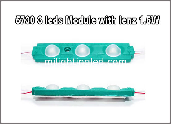 5730 3W LED Modulo 12V Rosso Verde Blu Giallo Bianco Rosa Con Lenti A 160° Per Light Box fornitore