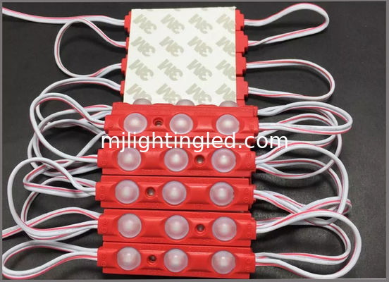 5730 3W LED Modulo 12V Rosso Verde Blu Giallo Bianco Rosa Con Lenti A 160° Per Light Box fornitore