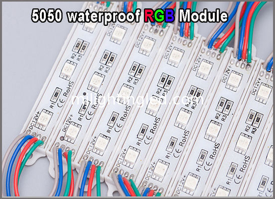 5050 Modulo a LED RGB 12V Ignifuge Moduli a LED RGB a cambiamento di colore Illuminazione per segnaletica pubblicitaria fornitore