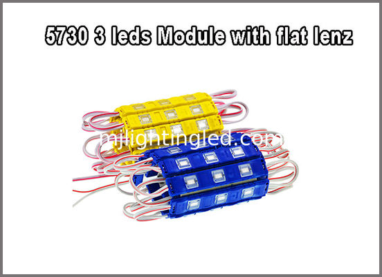 5730 3 LED Flat Lens Module 12V Moduli Luce Per Decorazione Edifici Retroilluminazione LED CE ROHS fornitore