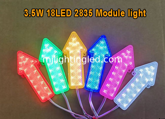 Modulo di illuminazione a 18 led 3.5W 2835 LED Moduli di autorizzazione per segnali di direzione Rosso Verde Blu Giallo Bianco Rosa RGB fornitore
