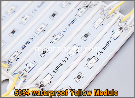 5730 DC12V 3leds Modulo LED SMD giallo impermeabile per segnale esterno fornitore