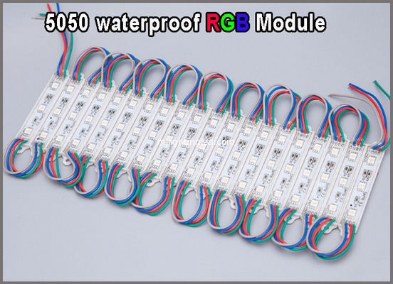 3x5050 Modulo LED RGB Luce 75 * 12 Moduli di cambio colore per cartelloni pubblicitari fornitore