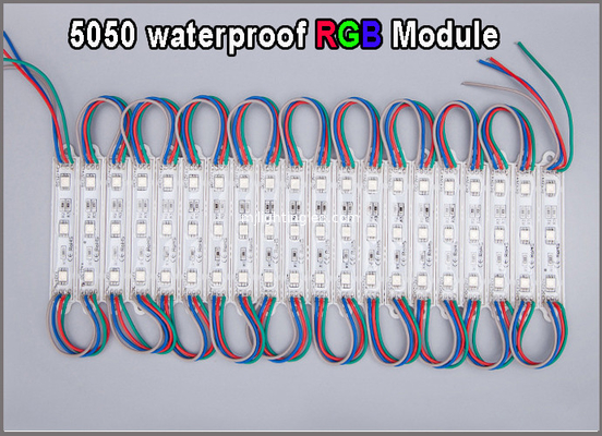 3x5050 Modulo LED RGB Luce 75 * 12 Moduli di cambio colore per cartelloni pubblicitari fornitore